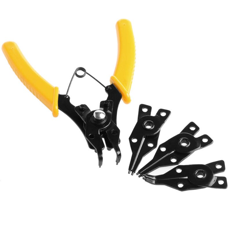 4-in-1   ö̾ ö̾  Ʈ  Ŭ   Ŭ/4-in-1 Snap Ring Pliers Plier Hand Tool Set Circlip Combination Retaining Clip